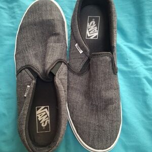 Vans Gray Slip-On Sneakers